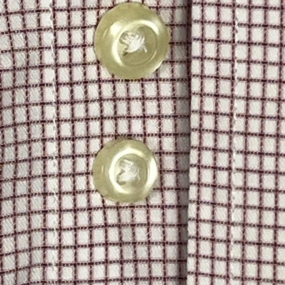 Forsyth of Canada Men's Plaid Wrinkle Free Long Sleeve Dress Shirt 17.5-35/35 - Picture 5 of 13